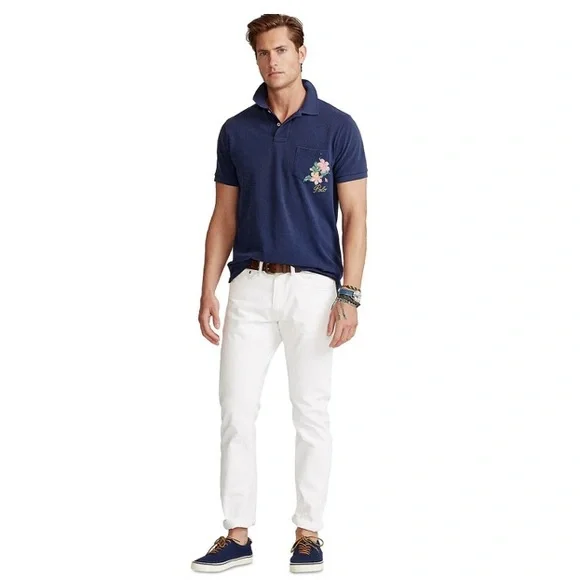 NWT Polo Ralph Lauren
Custom Slim Fit Floral Mesh Polo Shirt - Picture 2 of 8